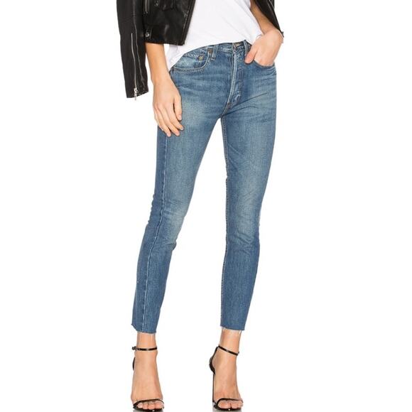 Re/Done Originals Crop Jeans - Picture 1 of 12